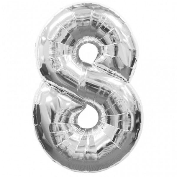 Number-8-Foil-Balloon-Silver